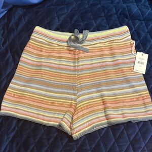 Dex Women's Multicolor Striped Knit Shorts
